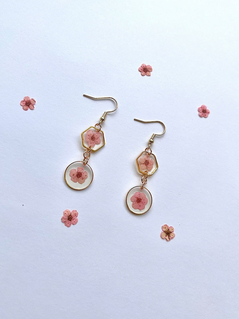 Double Plum Blossom Earrings image 2