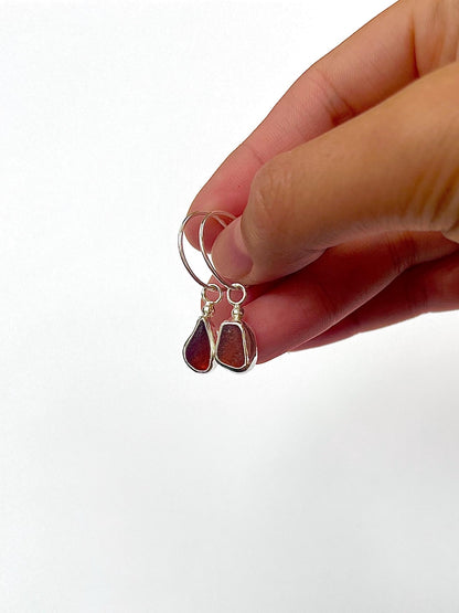 Seaglass Hoop Earrings image 3