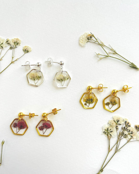 Gypsophila Flower Earrings image 0