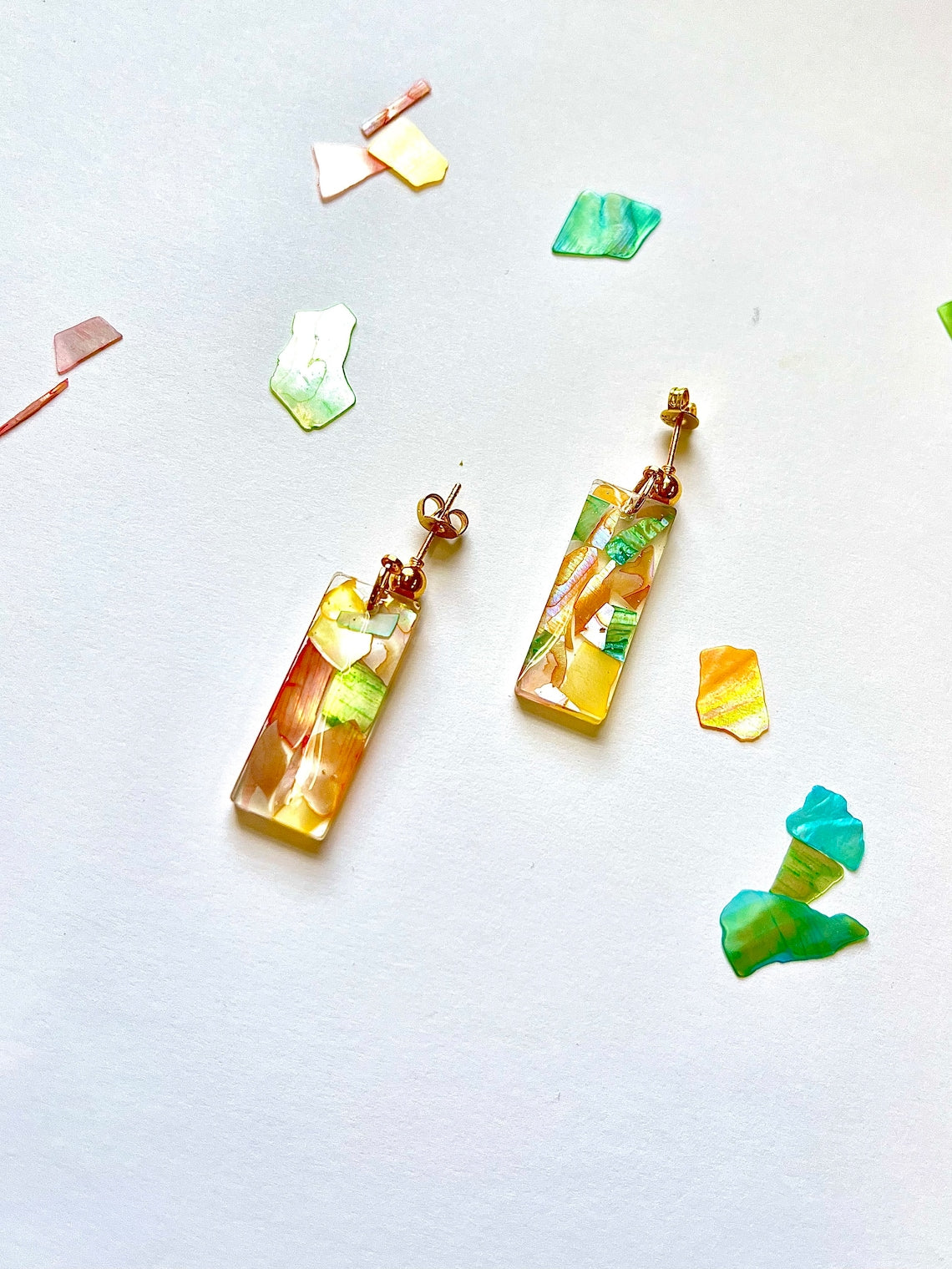 Abalone Shell Earrings image 1