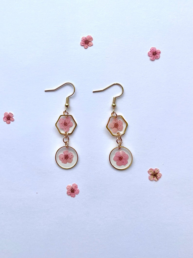 Double Plum Blossom Earrings image 0
