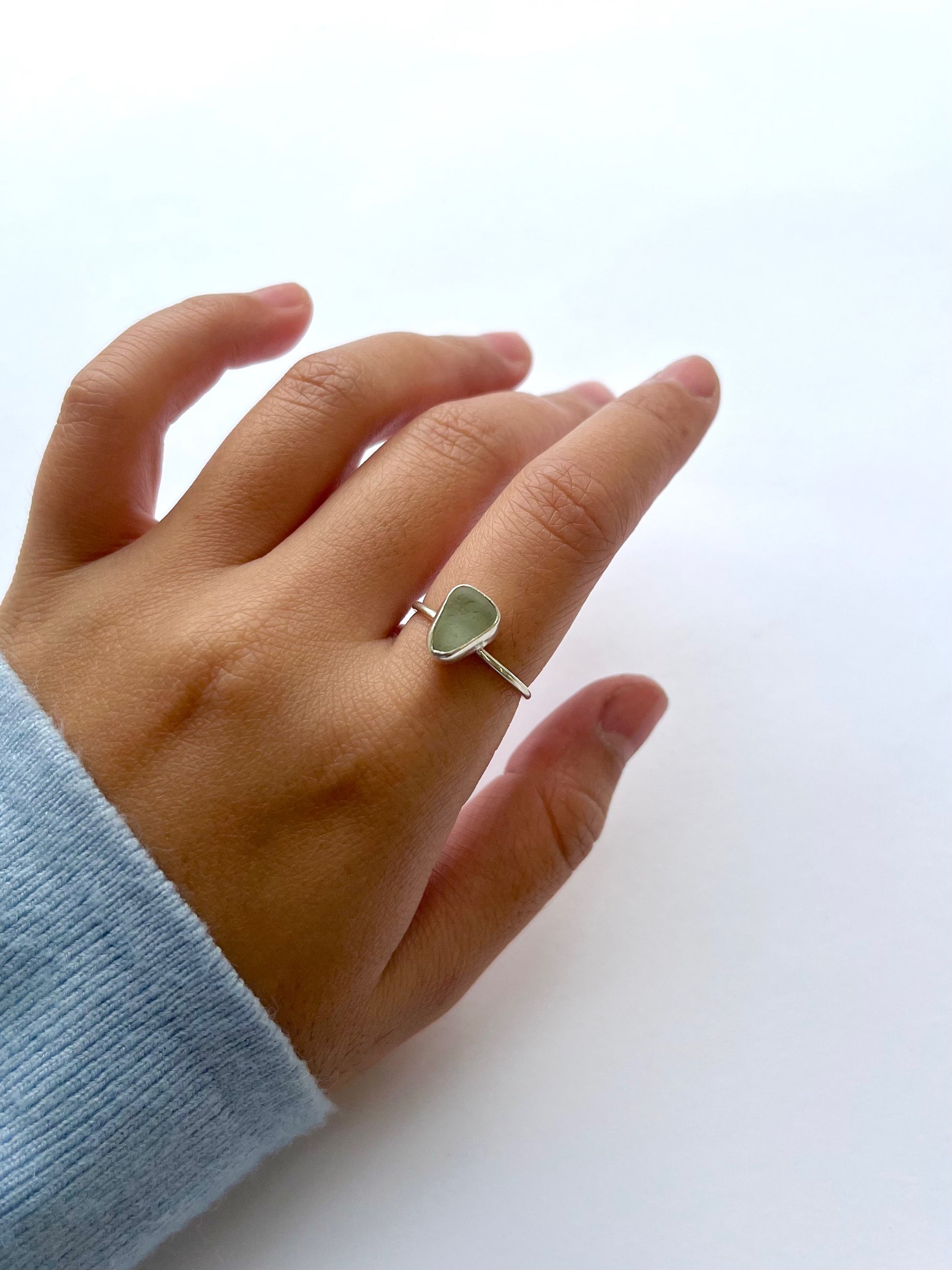 Dainty Seaglass Ring image 7