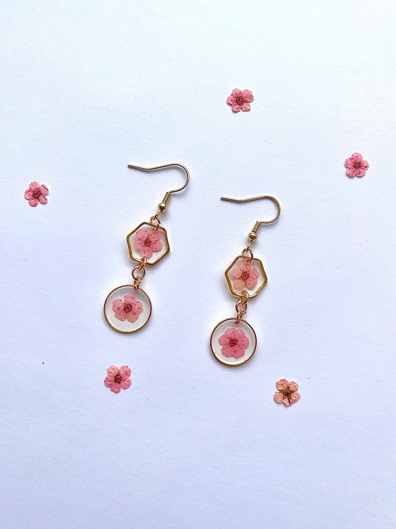 Double Plum Blossom Earrings image 1