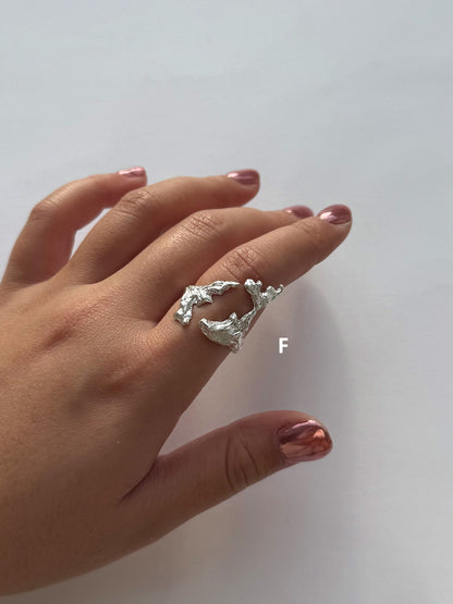 Adjustable Wave Molten Ring image 3