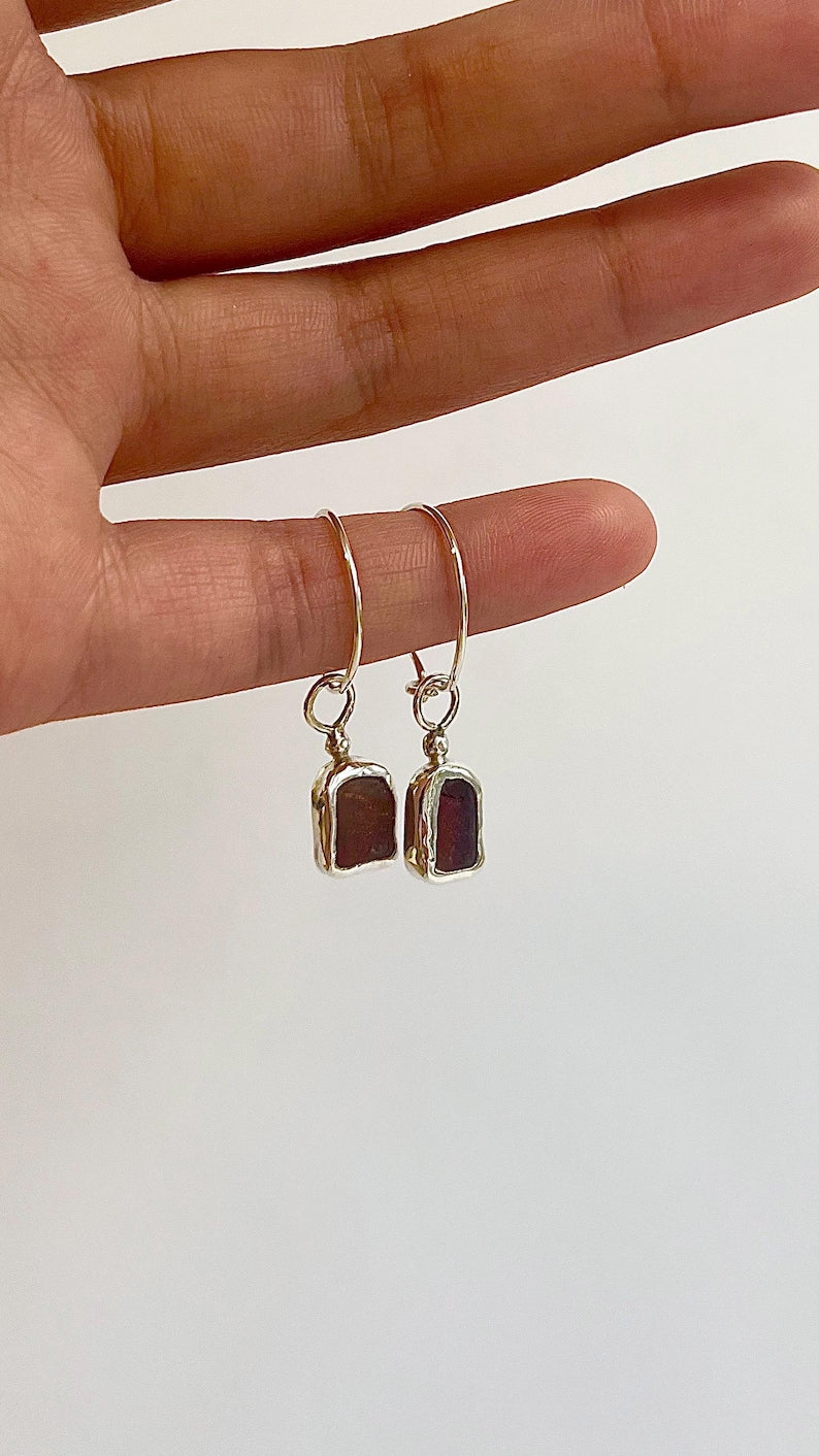 Seaglass Hoop Earrings image 9