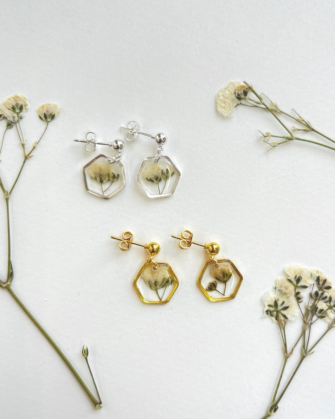 Gypsophila Flower Earrings image 1