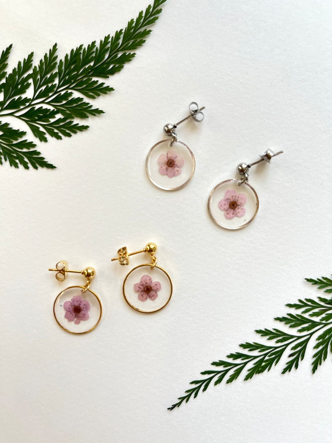 Pressed Flower Earrings image 2