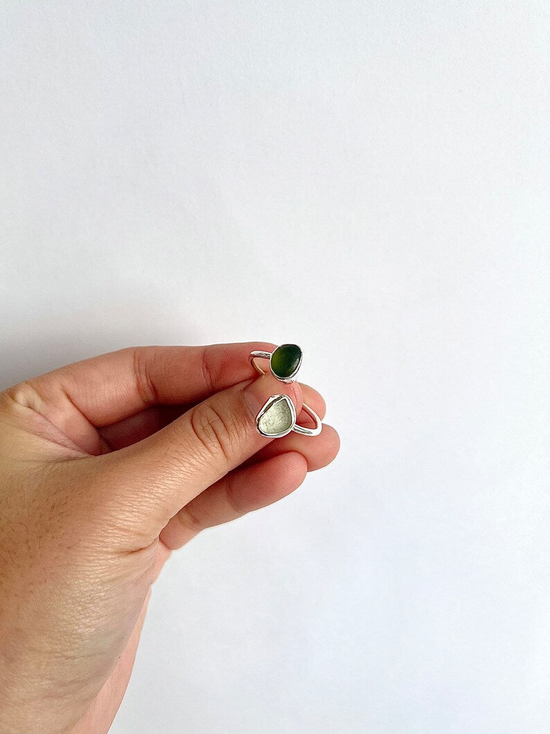 Adjustable Seaglass Ring image 1