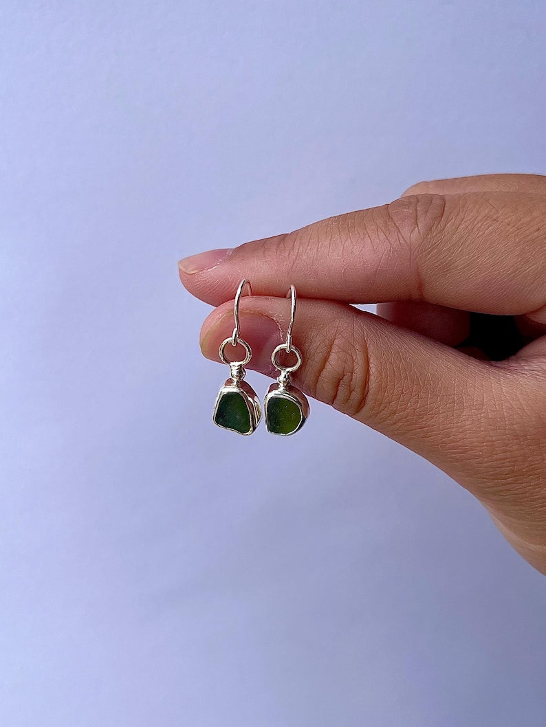 Seaglass Hoop Earrings image 7