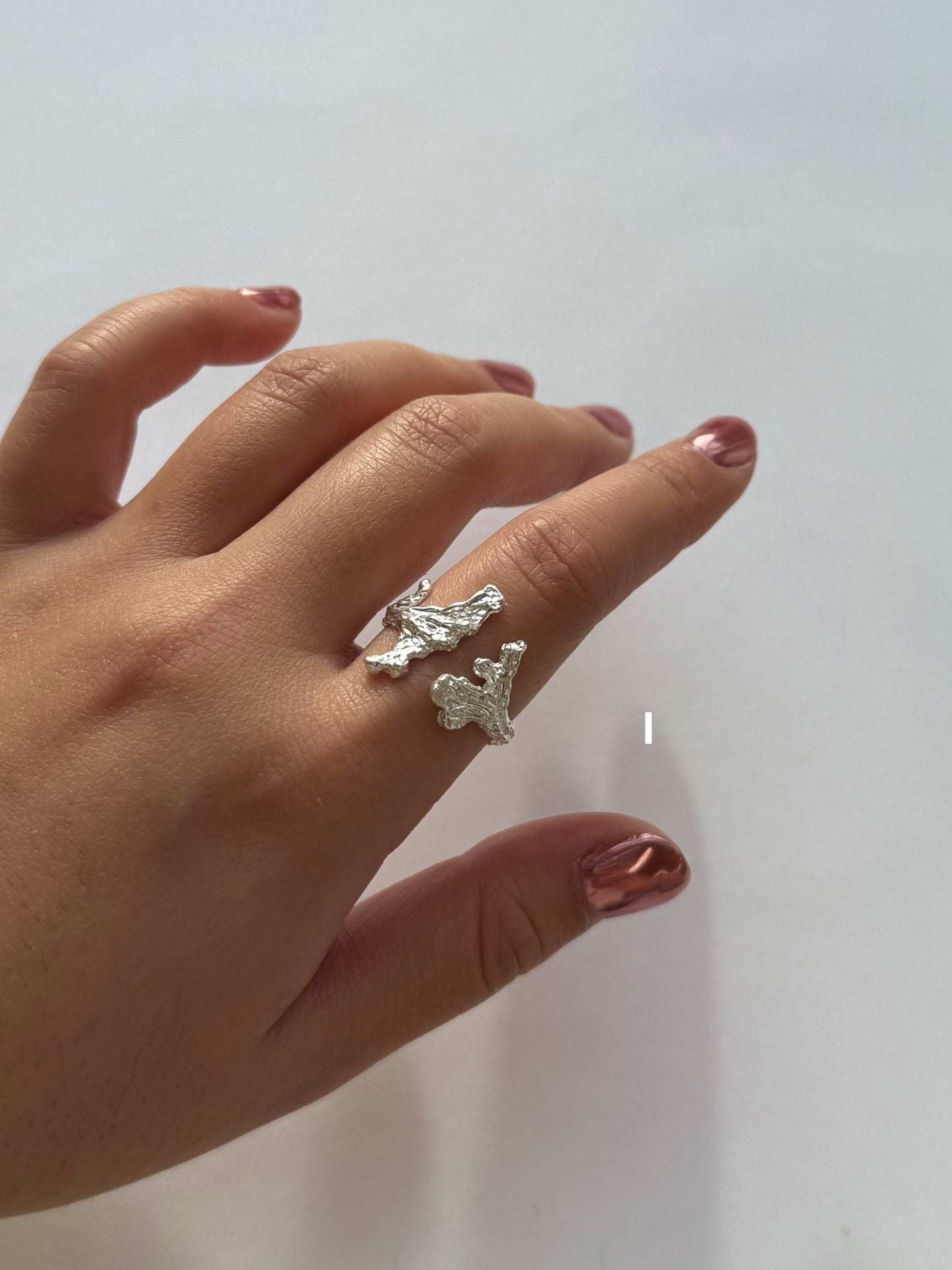 Adjustable Wave Molten Ring image 6