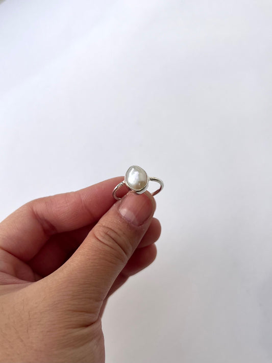Keshi Pearl Ring image 0