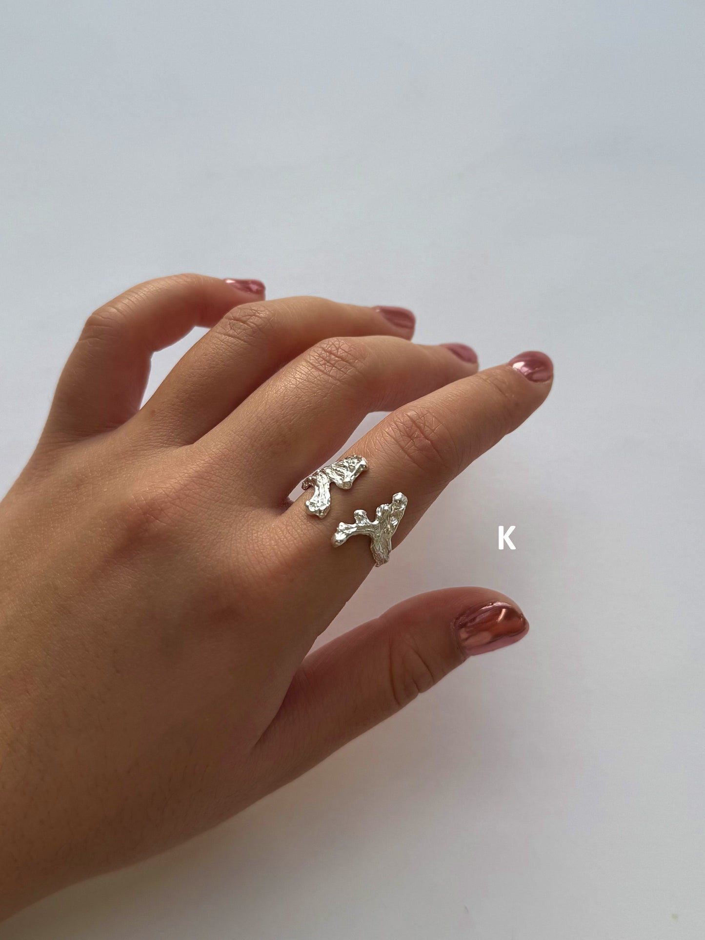 Adjustable Wave Molten Ring image 8