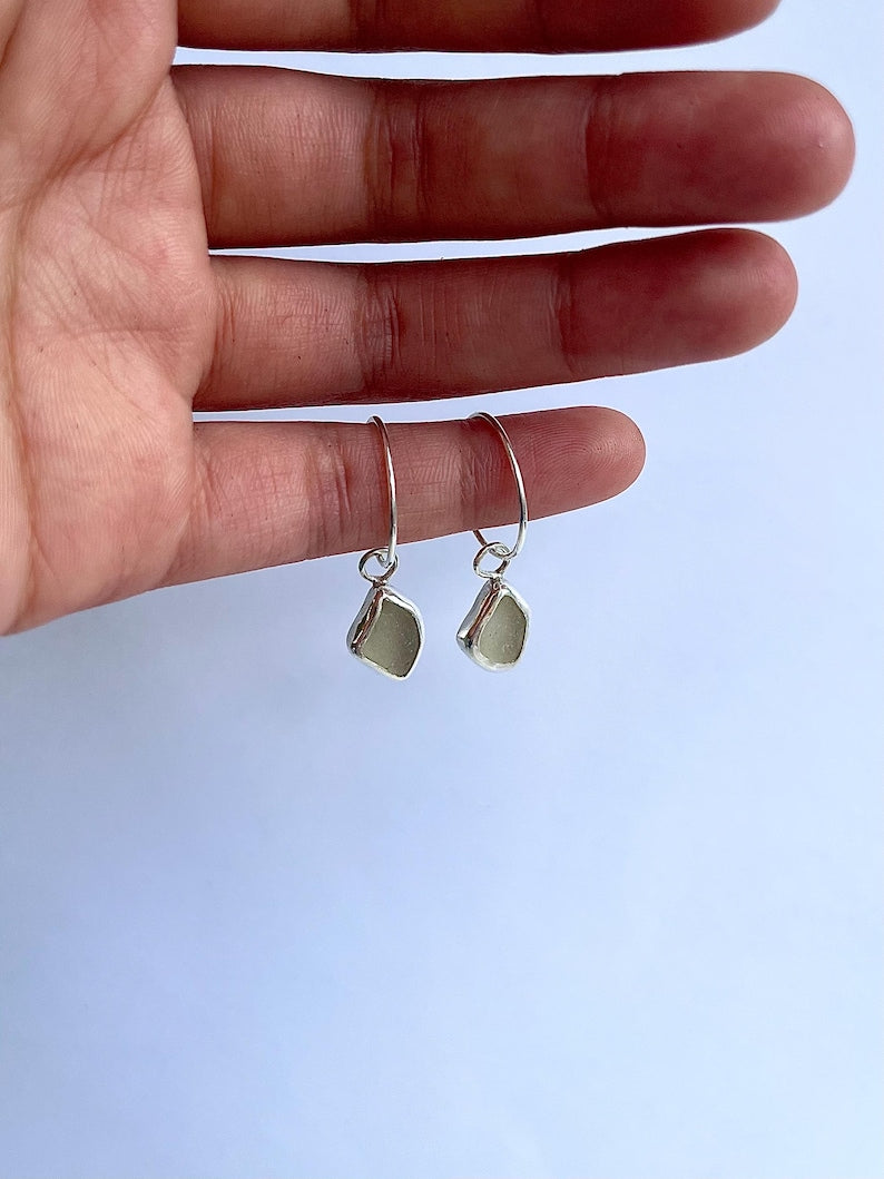 Seaglass Hoop Earrings image 8